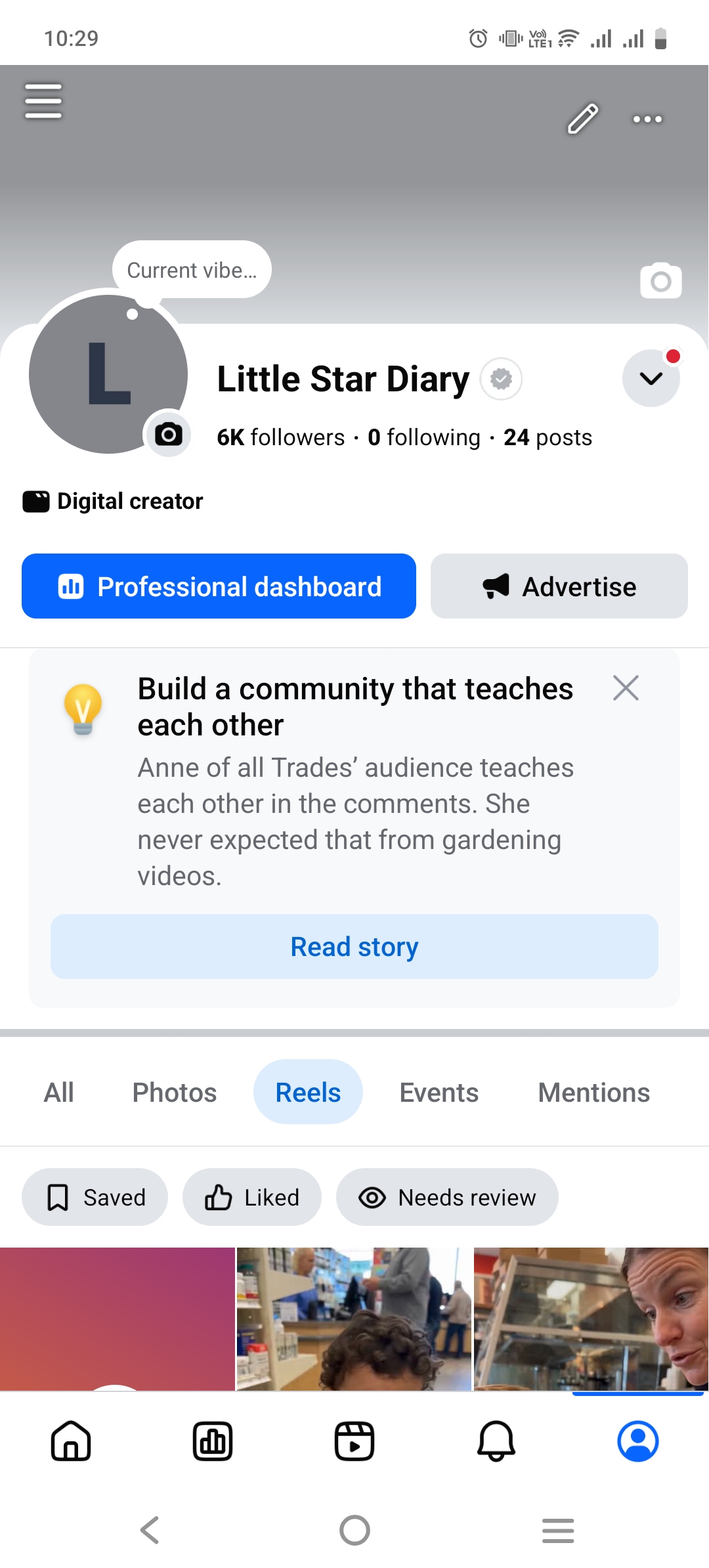 Little Star Diary analytics screenshot