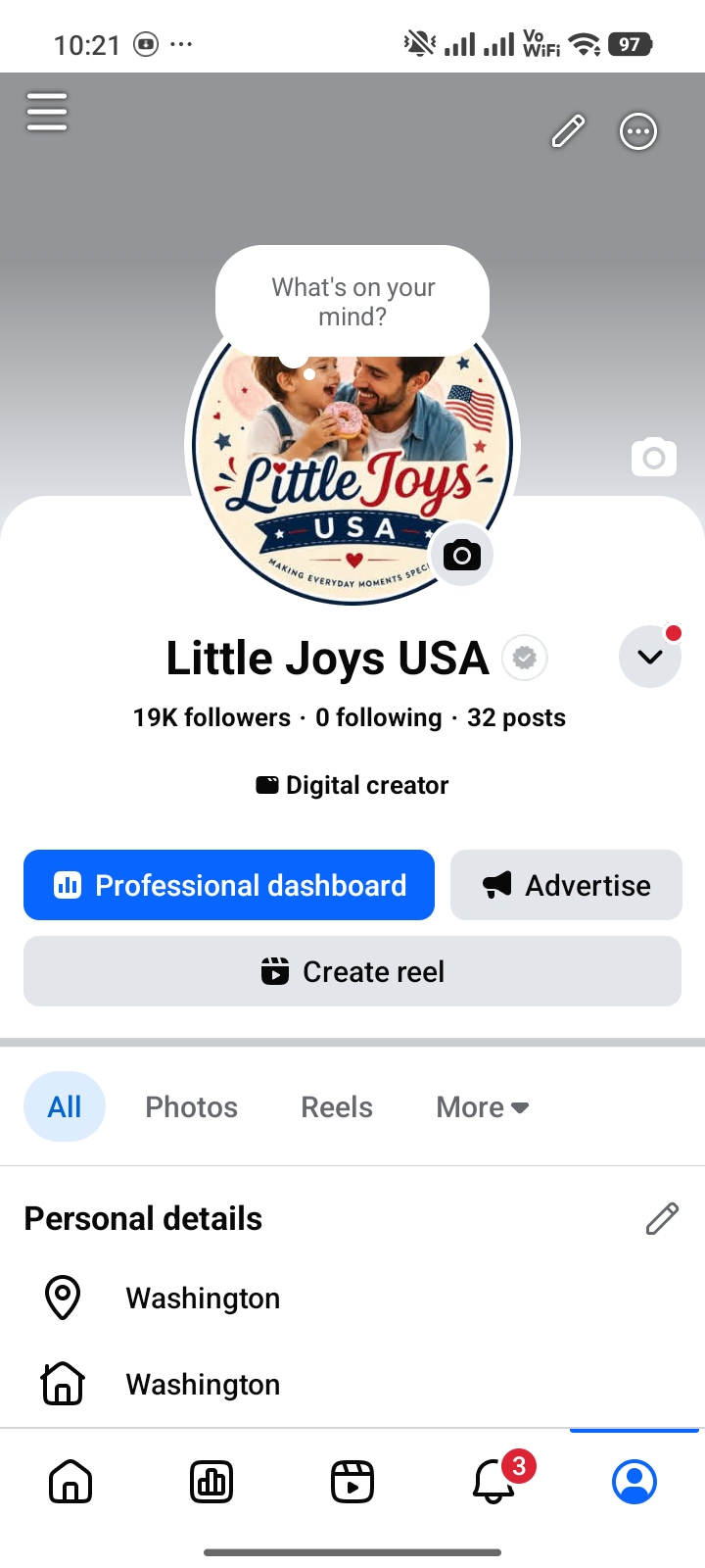 Little Joys USA analytics screenshot