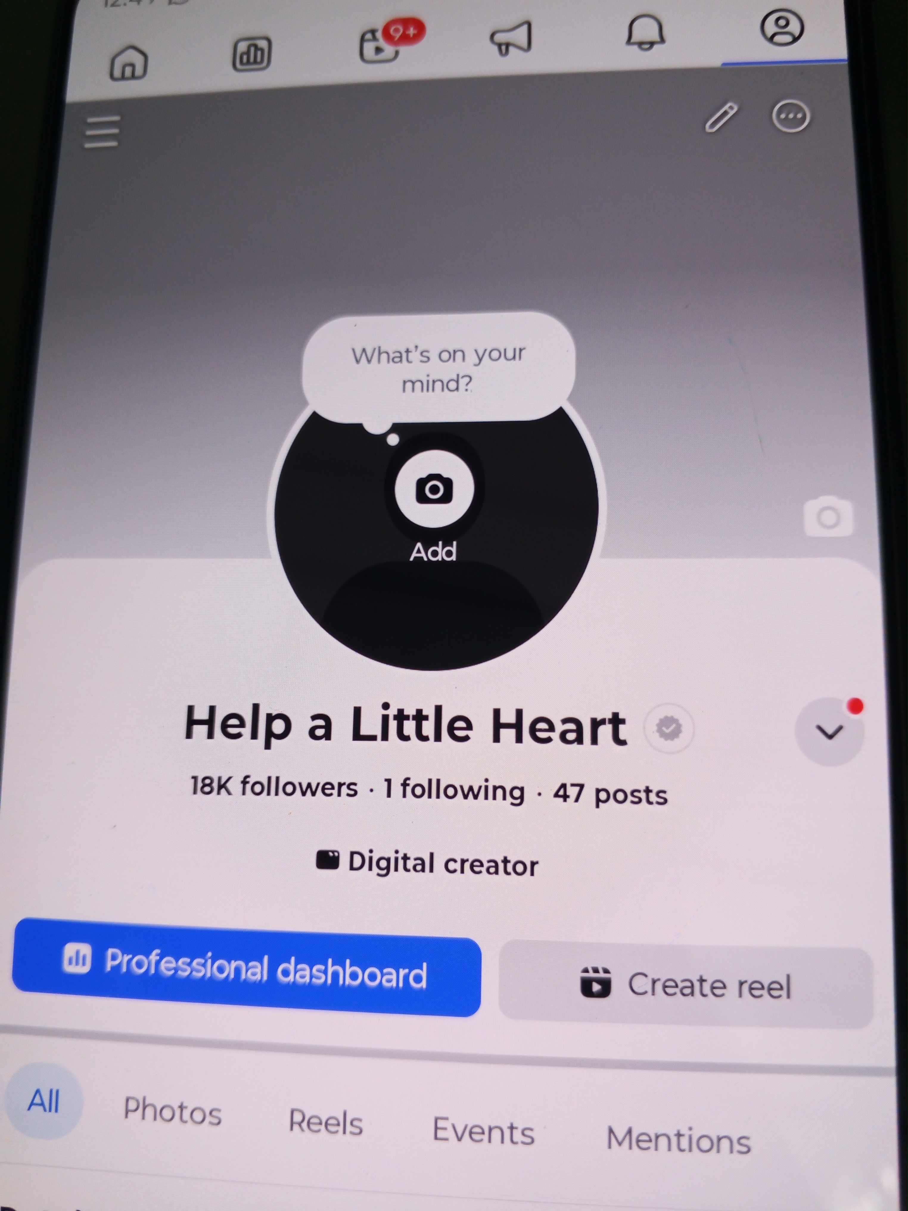 Helping Little Heart analytics screenshot