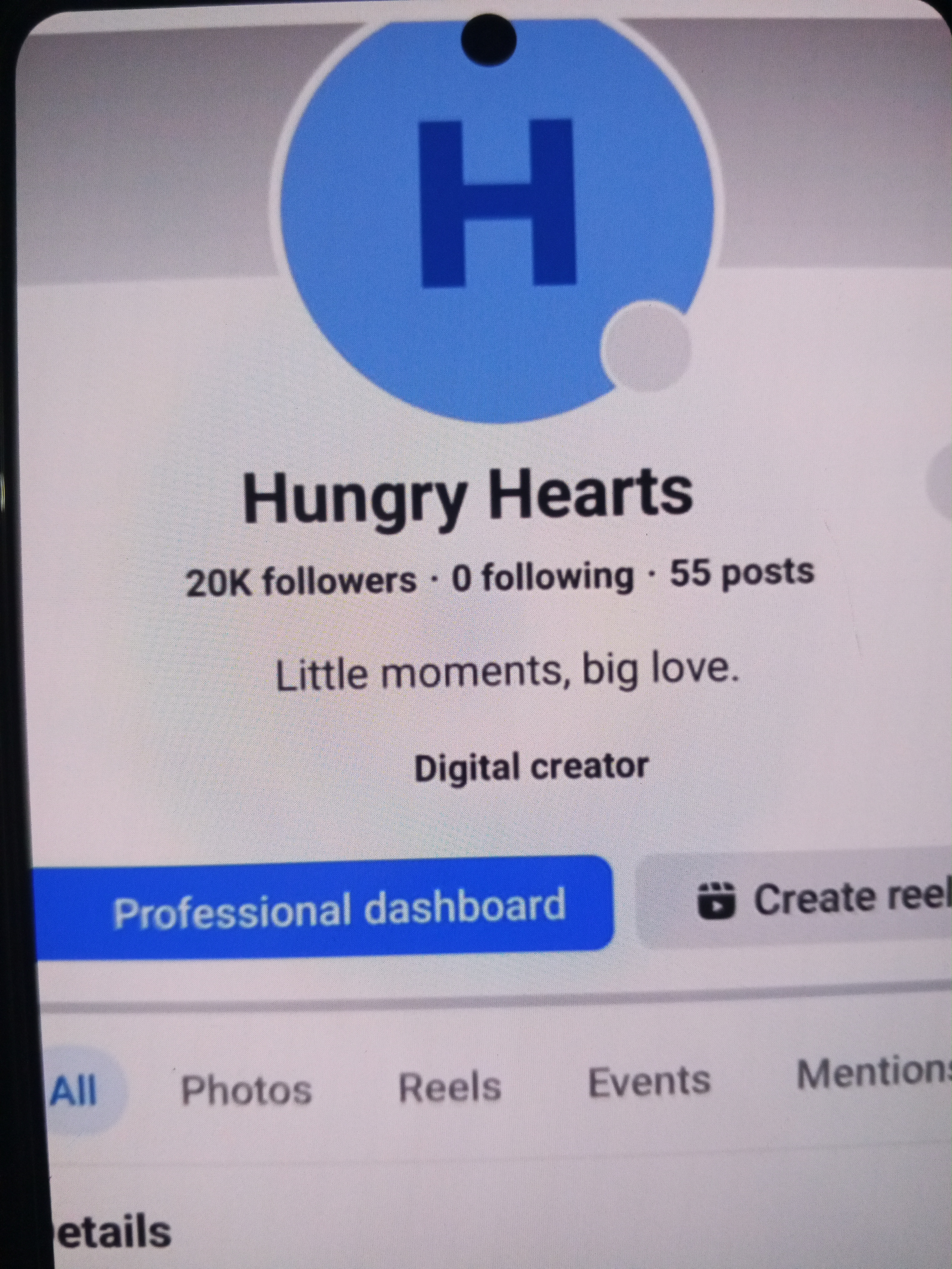 Hungry Hearts analytics screenshot