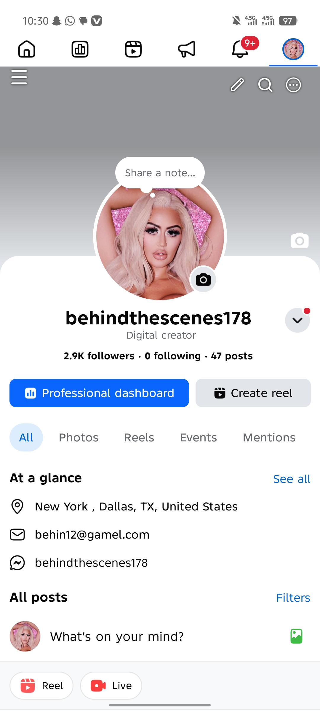behindthescenes178 analytics screenshot